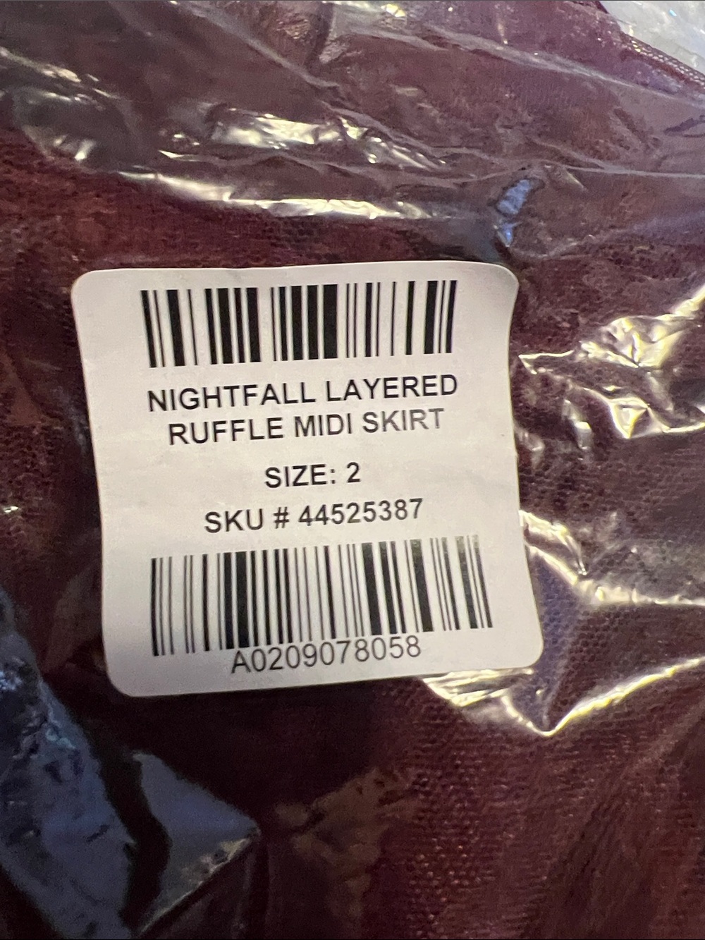Torrid Nightfall Ruffle Skirt - Picture 8 of 8
